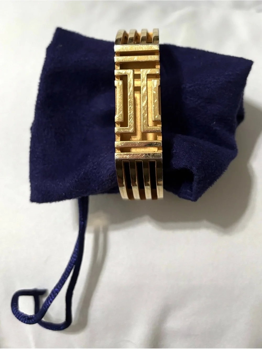 Tory Burch Gold Geometric Link Bracelet